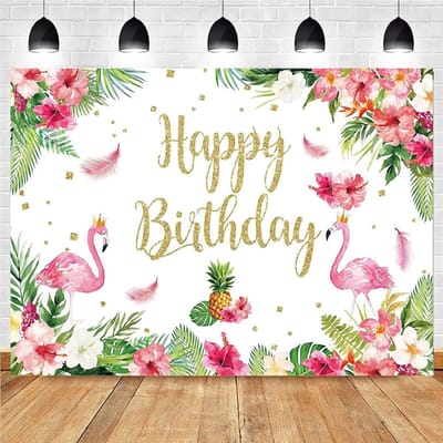 Dailygoods- Verjaardagsbanner Gelukkige Verjaardag - Feestdecoratie - Dierthema - Vinyl Achtergrond - 150 x 100 cm - Professionele Fotografie