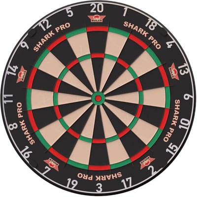 Bull's Shark Pro – Dartbord – Professioneel – Minder Bounce Outs – Inclusief Ophangsysteem