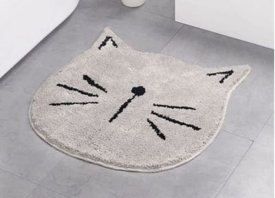 CHPN - Badmat - Douchemat - Katten badmat - Badkamer Accessoire - Badkamer textiel - Badmat Antislip - Kat - Grappige badmat