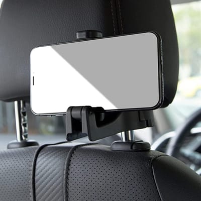 Auto Hoofdsteun Haak, 2 in 1 Auto Hoofdsteun Verborgen Haak, Auto Zetel Terug Haken Met Telefoon - Houder Auto Achterbank Organisator - Zware Opslag Haken Voor Tassen Fles