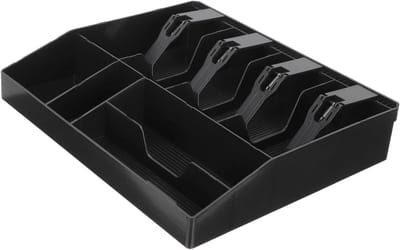 Geld Houder - Contant Geld Lade - Kleine Bedrijven - Vervangingslade Kassalade - 31x26CM - Zwart
