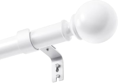 Dailygoods- Gordijnroede Waterdicht - Gordijnroede Uitschuifbaar - Gordijnstang - Gordijnrails Compleet - Beugels & Fittingen - Eenvoudig te Installeren - Gordijnstok