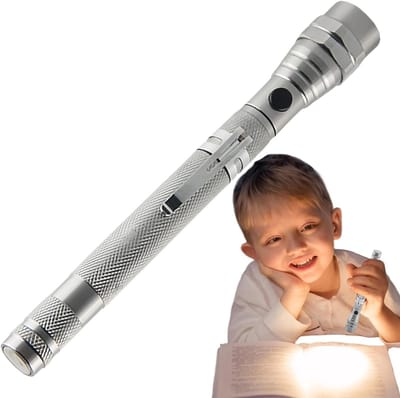 Magnetisch gereedschap - Pick-up tool - Klusjes klaren - Telescopisch en flexibel - 57 cm uitrekbaar - Zilver