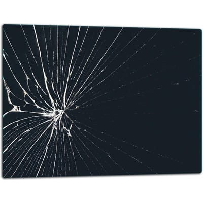 TMK ArtDeko - Glazen Snijplank - 52x40 cm - Zwart - Inductie - Antislip