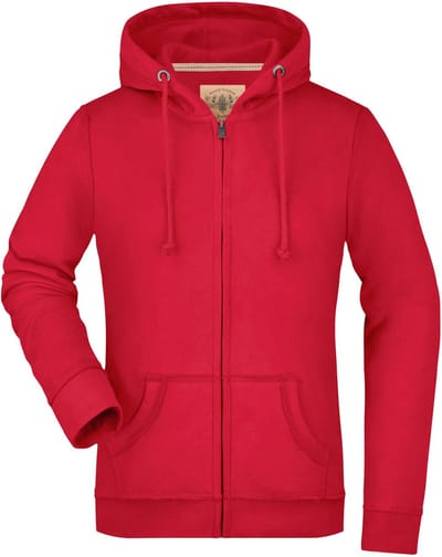 Damessweatshirt James & Nicholson Vintage Hoody Rood - XS