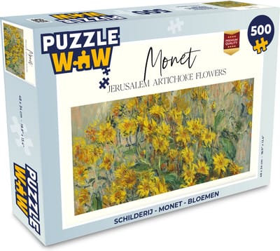 Puzzel Schilderij - Monet - Bloemen - Legpuzzel - Puzzel 500 stukjes