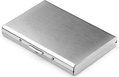 Pasjeshouder Creditcardhouder - Creditcard Case - Visitiekaarthouder - Pasjes Wallet - Portemonnee - Kaarthouder - Creditkaarthouder - Zilver
