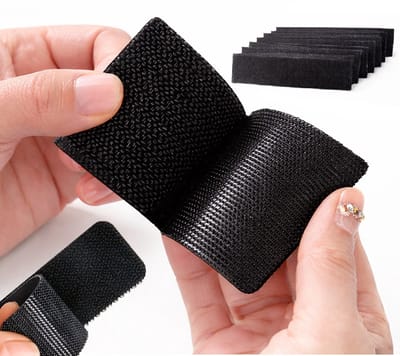 Dubbelzijdige Tapijt Tape Zwart – 10 Paar (20 Stuks) – Antislip Carpet Grippers – Heavy Duty – Voor Tapijt, Matten & Autovloermatten