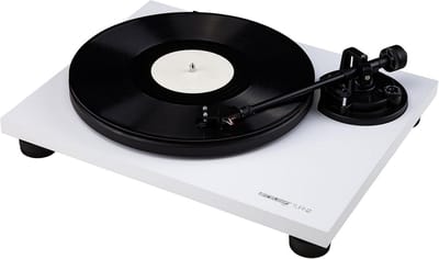 Analoge HiFi Platenspeler met Belt-Drive, Stofkap en Ortofon Cartridge