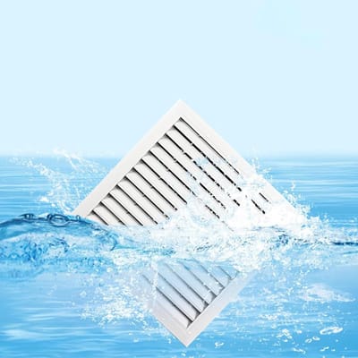 Ventilatie Roosters - Deur Roosters - Luchtcirculatie Verbeteren - Geluidsarme Luchtstroom - 45x56 cm - Wit