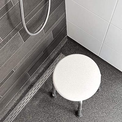 VH Supplies® Douchestoel - Douchekruk - Douchezitje - 34-52 cm Hoog