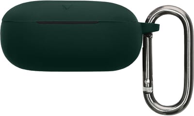 kwmobile cover voor oordopjes case - geschikt voor Anker Soundcore Liberty 5 - Trendy beschermhoes draadloze oordopjes in donkergroen
