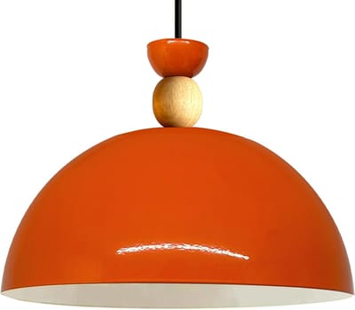 Bamyum Yimpi Hanglamp Ø30 cm, E27, Vintage Industrieel Oranje Lamppendel