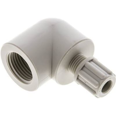 6x4mm & G3/8'' PP L-Vorm Knelfitting Binnendraad 10bar