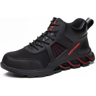 Chaussures de sécurité à embout en acier anti-écrasement et anti-perforation, chaussures de travail respirantes, déodorantes et antidérapantes pour soudure électrique 48