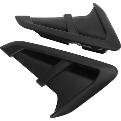 2 stuks Body Side Luchtrooster Uitlaatkap Vleugel Side Luchtrooster Uitlaatkap Sierstrip Vervanging voor X3 G01 X4 G02 black