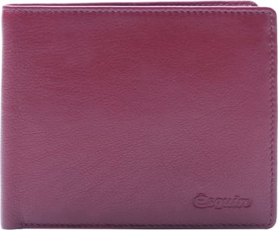 Esquire Leren Portemonnee RFID Classic Wallet Red Rood