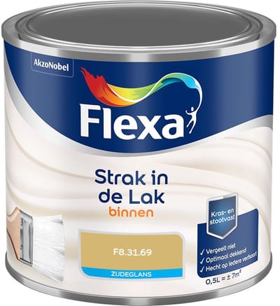 Flexa - Strak In De Lak Binnenlak Zijdeglans - F8.31.69 - Mengverf - 500 Ml