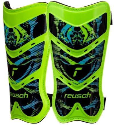 Reusch Scheenbeschermers Voetbal Shinguard Attrakt Lite Groen-Zwart - Maat L