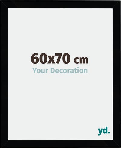 Your Decoration - Fotolijst 60x70 cm - MDF - Zwart Hoogglans - Mura