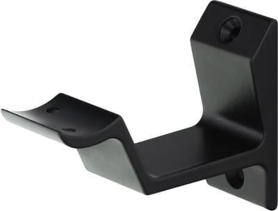 StarX Leuninghouder Aluminium Geanodiseerd Zwart Hol Zadel Rechthoek 65mm