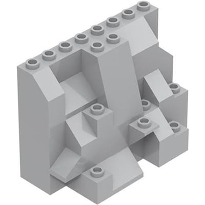 MOC 1 ST 6082W 8 Gaten Berg Bouwstenen Unieke Muur 6083 Rots Paneel Component Stenen Compatibel Deeltje Speelgoed Kinderen Cadeaus