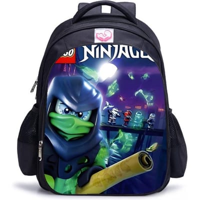 Lego Ninjago Seizoen 5 Cartoon Print Zwarte Rugzak black - large