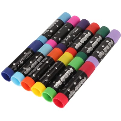 12 stuks Pet Verfstiften DIY Pet Vacht Kleur Krijtjes Wasbaar Tijdelijke Pet Haarverf Kleurstof voor Honden Katten gray