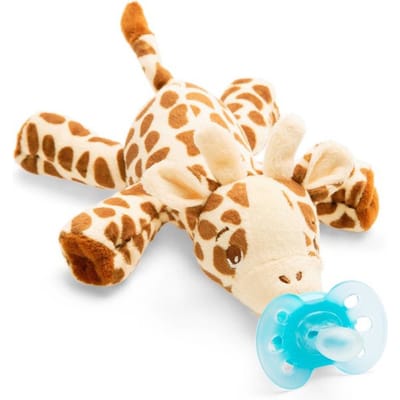 Philips - Avent Knuffel Fopspeen - 0 tot 6 Maanden - 1 Speentje - Girafje