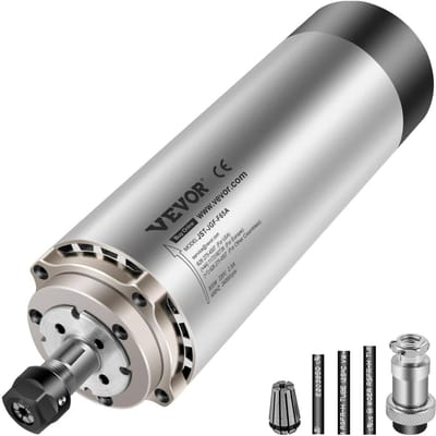 Moteur de broche refroidi par air haute vitesse 0,8 kW pour gravure, fraisage et rectification