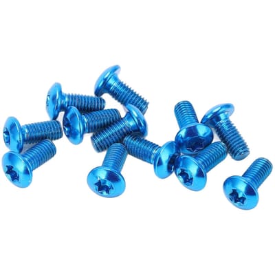 12 stuks M5x11.5mm Fiets Schijfrem Rotor Bouten Schroeven Legering Schijf Rotor Schroeven voor Mountain blue