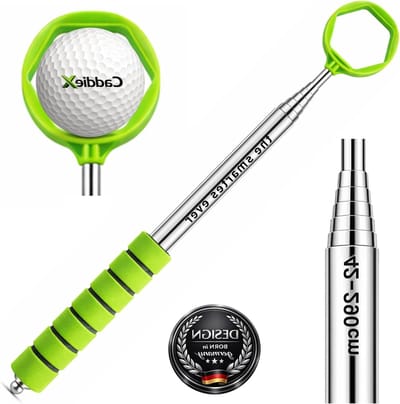 Golfbal Retriever Telescoop - Golfbal Angel Golfhengel - Verloren Ballen Vinden - Roestvrij Staal Zeshoekig Grip - 2.90 Meter Uitschuifbaar