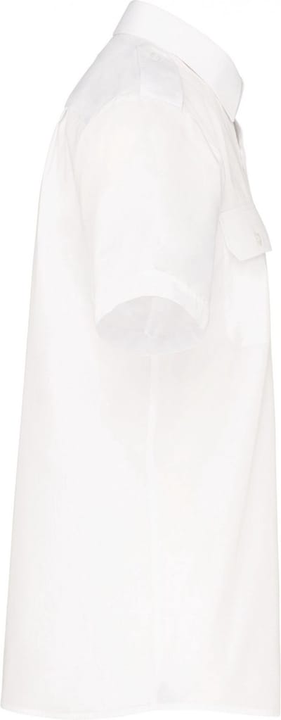 Kariban Herenpilootoverhemd korte mouwen K503 - White - M