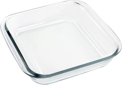 1.8 L Vierkante Ovenvorm voor Lasagne en Tiramisu - Duidelijk Glas Bakvorm - 21 x 20 x 5 cm