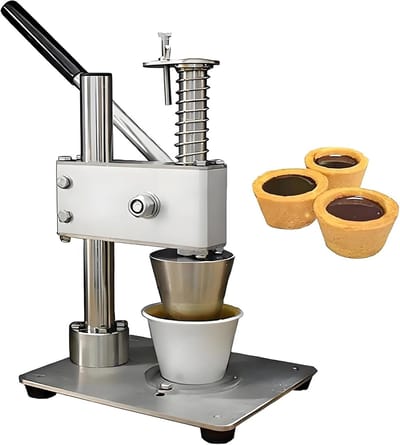 Eiertaart Persmachine - Taartvorm Muffinblik - Bakken Maken - Roestvrij Staal Constructie - Niet Gespecificeerd - Zilver