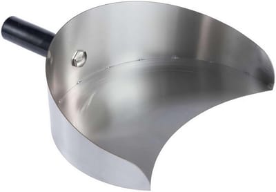 Vleesvanger pan 22,5 x 17,5 x 8 cm - roestvrij staal - comfortabele handgreep - ideaal voor barbecue - ShopVlot