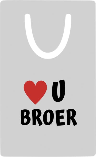 Hacebo® - love u broer metalen boekenlegger - Broer - de liefste broer - verjaardag - cadeautje voor broer - broer artikelen - kado - geschenk Bladwijzer boekenleggers - 7.6 cm x 5cm