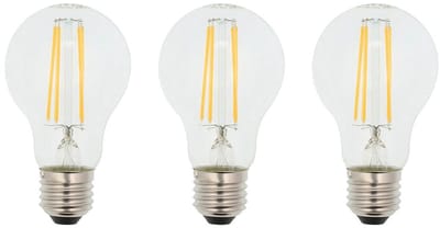 VITO LED Filament Lamp A60 E27 - 8W (vervangt 75W) - 1016lm - 4000K - Ø60mm - 220-240V - Energiezuinig - 3 stuks