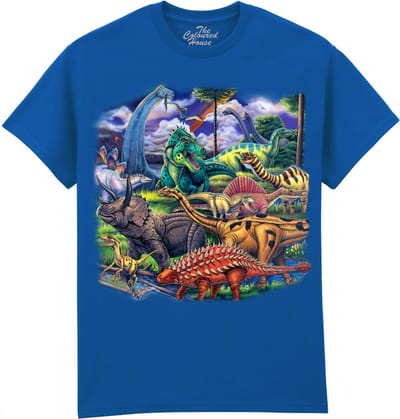 Dinosaurus Dinosaur Friends The Coloured House T-shirt S