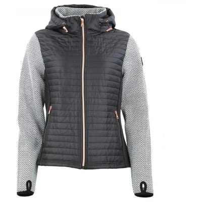 Gewatteerde fleece met capuchon voor dames Peak Mountain
