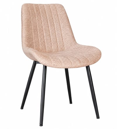 Eetkamerstoel Susta taupe chenille eetstoel zetel