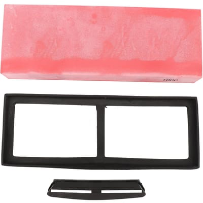 Messenslijpsteen Aluminiumoxide Micro Poeder Slijpsteen Messenslijper met Antislipvoet 1000 Grit pink