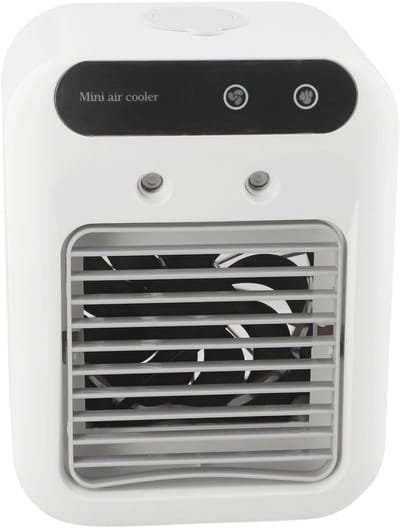 Draagbare Airconditioner USB Oplaadbare Luchtkoeler voor Bureau, Kantoor en Reizen met 1800mAh Batterij, Stil en Met 2 Snelheden en Nevel Modus
