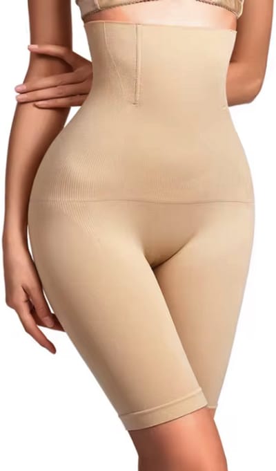 Shapewear - Corrigerend ondergoed - High-Waist - Met pijpjes - Beige - XXXL - Corrigerend ondergoed - Shape wear - Shapen - Boxtershort - Corrigerend ondergoed met korte pijpjes - CHPN