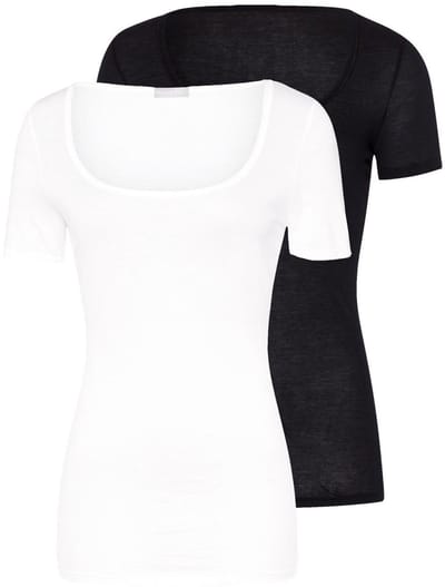 Hanro Dames onder t-shirts 2 pack Ultralight
