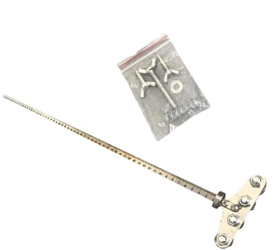 Meetgereedschap Houtbewerking - Kalibrator Liniaal - Nauwkeurig Zagen - Roestvrij Staal - 50 cm - Zilver