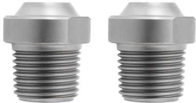 Hogedrukreiniger Nozzle 1/8 Inch NPT Draad Vervanging - 25 Graden Roestvrij Staal Spuitmondstuk, 1.5 Gaten Outlet Oppervlak Reiniger Nozzle, 4000 PSI