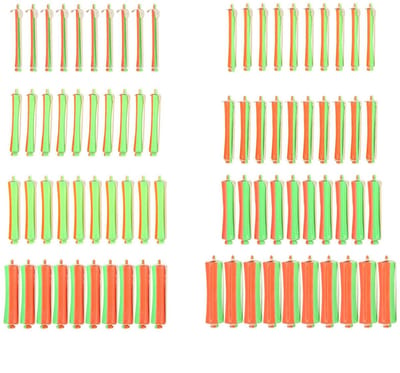 Dailygoods- Permanente Krulstaaf - 80 Stuks Haarrollers - Antislip - Versterkt Ontwerp - Universele Haarverzorging - Perfecte Styling