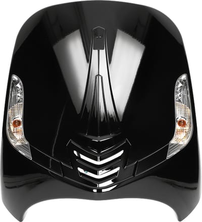 Voorkap met knipperlichten voor AGM VX50, BTC Riva new style Glans zwart