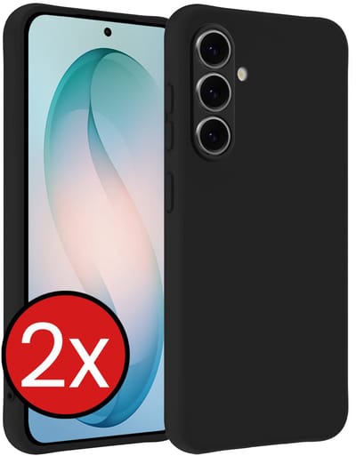 Hoesje - 2 Stuks - Geschikt voor Samsung Galaxy S26 - Sterk & Shockproof - Telefoonhoes - Back Cover - Case Siliconen - Telefoon Hoes - Zwart